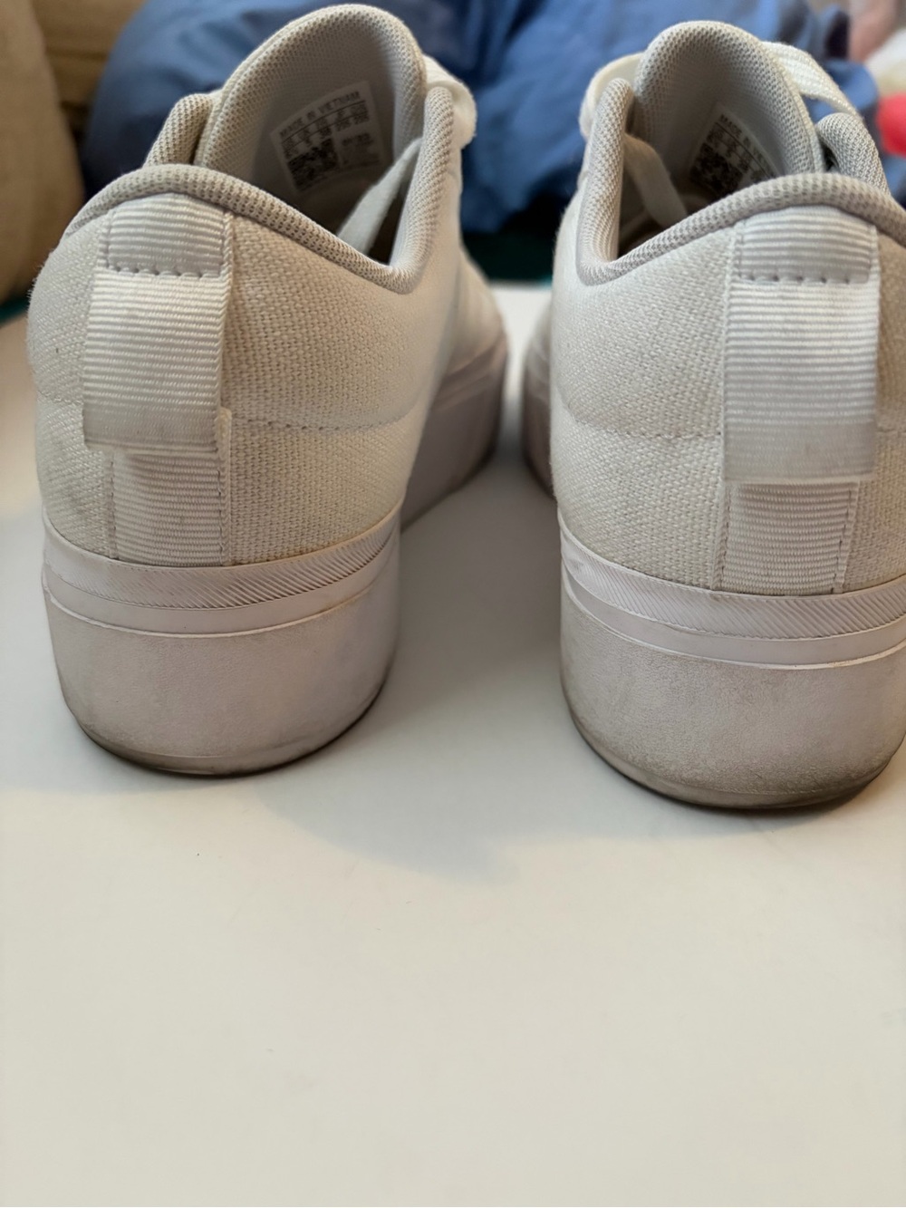 Adidas Bravada 2.0 Platform White Canvas Women’s Size 6.5 Casual Sneakers - Picture 3 of 9